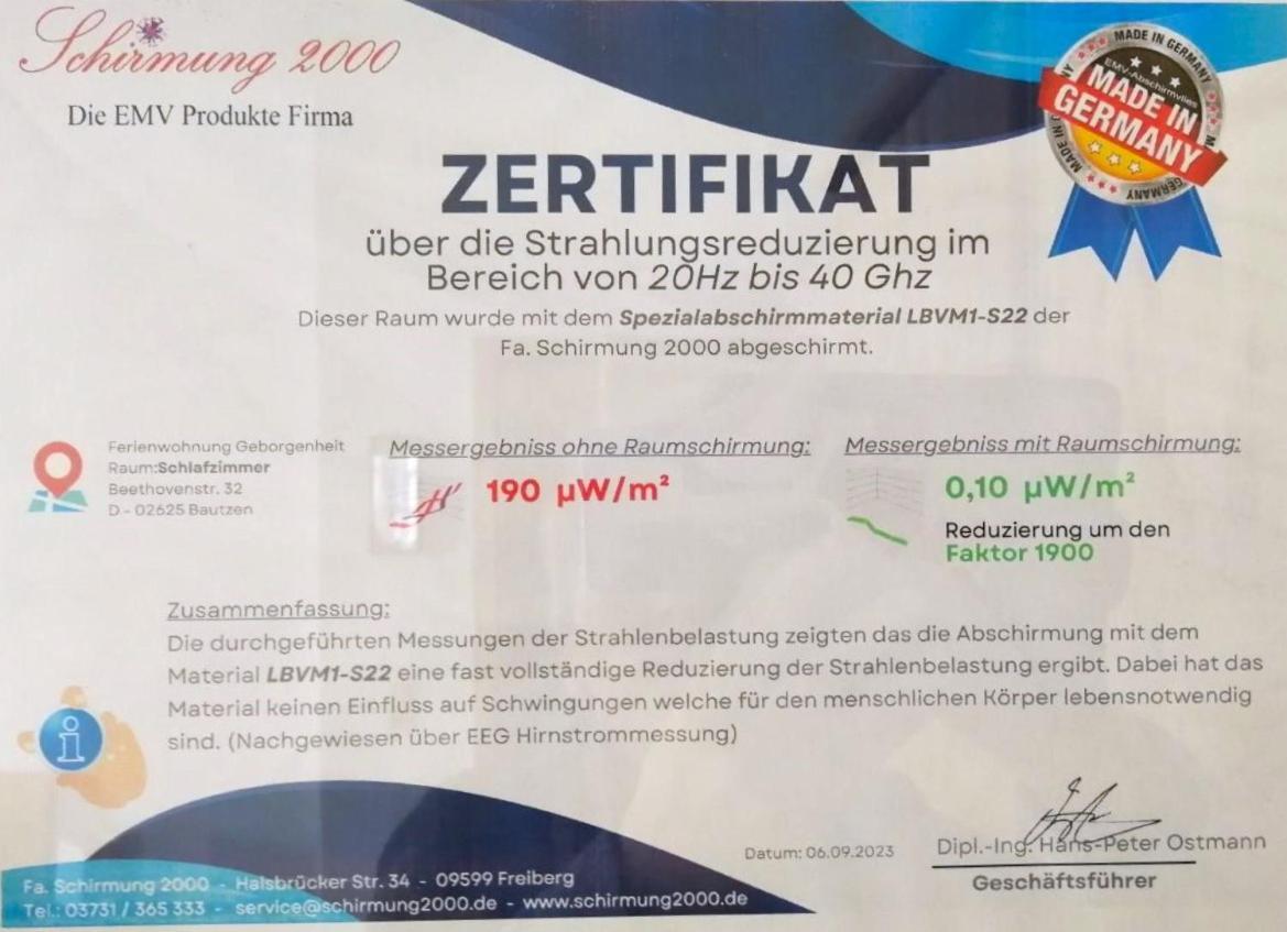 Fewo Geborgenheit Asza Mit Strahlungsfreien Zonen Bautzen Buitenkant foto